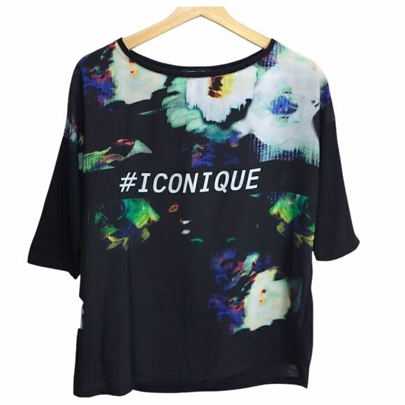SuiteBlanco Portugal "#Iconique" 3/4 Sleeve Top - Picture 1 of 8